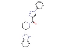 2-{1-[(1-phenyl-1H-1,2,3-triazol-4-yl)carbonyl]-3-piperidinyl}-1H-benzimidazole
