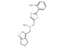 N-methyl-1-[2-(2-methylphenyl)-1,3-thiazol-5-yl]-N-(2,4,5,6-tetrahydrocyclopenta[c]pyrazol-3-ylmethyl)methanamine