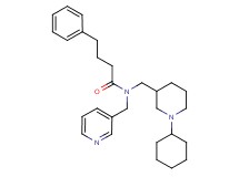 N-[(1-cyclohexyl-3-piperidinyl)methyl]-4-phenyl-N-(3-pyridinylmethyl)butanamide