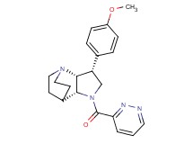 (3R*,3aR*,7aR*)-3-(4-methoxyphenyl)-1-(pyridazin-3-ylcarbonyl)octahydro-4,7-ethanopyrrolo[3,2-b]pyridine