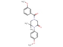 4-(3-methoxybenzoyl)-1-(4-methoxyphenyl)-6,6-dimethyl-2-piperazinone