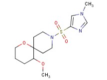 5-methoxy-9-[(1-methyl-1H-imidazol-4-yl)sulfonyl]-1-oxa-9-azaspiro[5.5]undecane