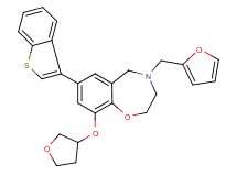 7-(1-benzothien-3-yl)-4-(2-furylmethyl)-9-(tetrahydro-3-furanyloxy)-2,3,4,5-tetrahydro-1,4-benzoxazepine