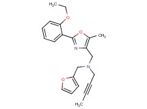 2-butyn-1-yl{[2-(2-ethoxyphenyl)-5-methyl-1,3-oxazol-4-yl]methyl}(2-furylmethyl)amine