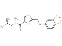 2-[(1,3-benzodioxol-5-yloxy)methyl]-N-methyl-N-(2-methyl-2-propen-1-yl)-1,3-oxazole-4-carboxamide