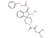 N-[(2R*,3R*)-2-methoxy-1'-(4-methyl-2-oxopentanoyl)-2,3-dihydrospiro[indene-1,4'-piperidin]-3-yl]-2-phenoxyacetamide