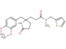 3-[2-(3,4-dimethoxybenzyl)-5-oxo-2-pyrrolidinyl]-N-methyl-N-(2-thienylmethyl)propanamide