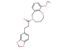 5-[3-(1,3-benzodioxol-5-yl)propanoyl]-10-methoxy-3,4,5,6-tetrahydro-2H-1,5-benzoxazocine