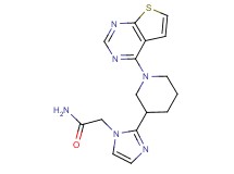 2-[2-(1-thieno[2,3-d]pyrimidin-4-yl-3-piperidinyl)-1H-imidazol-1-yl]acetamide