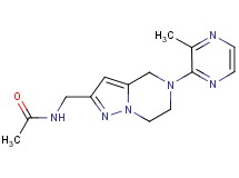N-{[5-(3-methylpyrazin-2-yl)-4,5,6,7-tetrahydropyrazolo[1,5-a]pyrazin-2-yl]methyl}acetamide