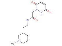 2-(3,6-dioxo-3,6-dihydropyridazin-1(2H)-yl)-N-[2-(1-methylpiperidin-3-yl)ethyl]acetamide