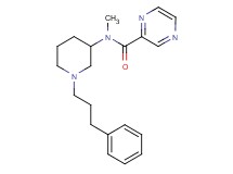 N-methyl-N-[1-(3-phenylpropyl)-3-piperidinyl]-2-pyrazinecarboxamide