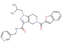 5-(1-benzofuran-2-ylcarbonyl)-1-isobutyl-N-(3-pyridinylmethyl)-4,5,6,7-tetrahydro-1H-pyrazolo[4,3-c]pyridine-3-carboxamide