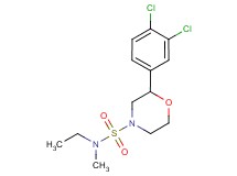 2-(3,4-dichlorophenyl)-N-ethyl-N-methylmorpholine-4-sulfonamide