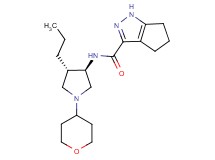 N-[rel-(3R,4S)-4-propyl-1-(tetrahydro-2H-pyran-4-yl)-3-pyrrolidinyl]-1,4,5,6-tetrahydrocyclopenta[c]pyrazole-3-carboxamide hydrochloride