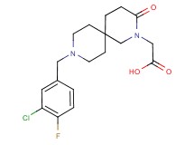 [9-(3-chloro-4-fluorobenzyl)-3-oxo-2,9-diazaspiro[5.5]undec-2-yl]acetic acid