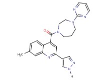 7-methyl-2-(1H-pyrazol-4-yl)-4-[(4-pyrimidin-2-yl-1,4-diazepan-1-yl)carbonyl]quinoline