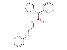 N-[2-(phenylthio)ethyl]-2-pyridin-3-yl-2-pyrrolidin-1-ylacetamide
