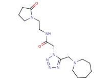 2-[5-(1-azepanylmethyl)-1H-tetrazol-1-yl]-N-[2-(2-oxo-1-pyrrolidinyl)ethyl]acetamide