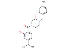 4-[(2-hydroxy-6-isopropyl-3-pyridinyl)carbonyl]-1-(4-methylbenzyl)-2-piperazinone