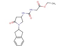 ethyl N-({[1-(2,3-dihydro-1H-inden-2-yl)-5-oxo-3-pyrrolidinyl]amino}carbonyl)glycinate