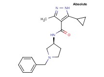 N-[(3S)-1-benzylpyrrolidin-3-yl]-5-cyclopropyl-3-methyl-1H-pyrazole-4-carboxamide