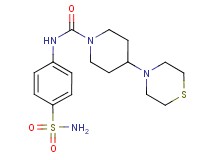 N-[4-(aminosulfonyl)phenyl]-4-thiomorpholin-4-ylpiperidine-1-carboxamide