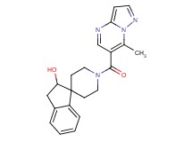 1'-[(7-methylpyrazolo[1,5-a]pyrimidin-6-yl)carbonyl]-2,3-dihydrospiro[indene-1,4'-piperidin]-2-ol