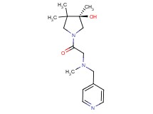 (3R)-3,4,4-trimethyl-1-[N-methyl-N-(4-pyridinylmethyl)glycyl]-3-pyrrolidinol