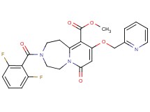 methyl 3-(2,6-difluorobenzoyl)-7-oxo-9-(2-pyridinylmethoxy)-1,2,3,4,5,7-hexahydropyrido[1,2-d][1,4]diazepine-10-carboxylate