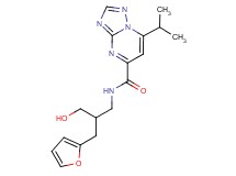 N-[3-(2-furyl)-2-(hydroxymethyl)propyl]-7-isopropyl[1,2,4]triazolo[1,5-a]pyrimidine-5-carboxamide