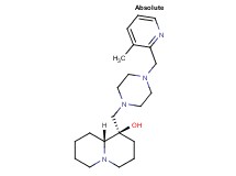 (1R,9aR)-1-({4-[(3-methylpyridin-2-yl)methyl]piperazin-1-yl}methyl)octahydro-2H-quinolizin-1-ol