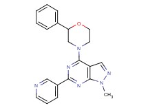 1-methyl-4-(2-phenyl-4-morpholinyl)-6-(3-pyridinyl)-1H-pyrazolo[3,4-d]pyrimidine
