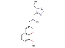 1-(4-ethyl-4H-1,2,4-triazol-3-yl)-N-[(8-methoxy-2H-chromen-3-yl)methyl]-N-methylmethanamine