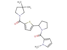 2-[(2-{5-[(3,3-dimethyl-1-pyrrolidinyl)carbonyl]-2-thienyl}-1-pyrrolidinyl)carbonyl]-1-methyl-1H-pyrrole