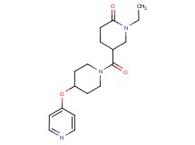 1-ethyl-5-{[4-(4-pyridinyloxy)-1-piperidinyl]carbonyl}-2-piperidinone