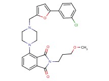 4-(4-{[5-(3-chlorophenyl)-2-furyl]methyl}-1-piperazinyl)-2-(3-methoxypropyl)-1H-isoindole-1,3(2H)-dione