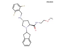 (4R)-4-[(2,6-difluorobenzyl)amino]-1-(2,3-dihydro-1H-inden-2-yl)-N-(2-methoxyethyl)-L-prolinamide