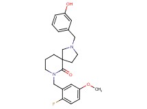 7-(2-fluoro-5-methoxybenzyl)-2-(3-hydroxybenzyl)-2,7-diazaspiro[4.5]decan-6-one