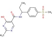 4-hydroxy-2-methyl-N-{1-[4-(methylsulfonyl)phenyl]propyl}pyrimidine-5-carboxamide