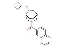 6-{[(1R*,5R*)-6-(cyclobutylmethyl)-3,6-diazabicyclo[3.2.2]non-3-yl]carbonyl}quinoxaline