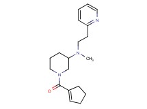 1-(1-cyclopenten-1-ylcarbonyl)-N-methyl-N-[2-(2-pyridinyl)ethyl]-3-piperidinamine