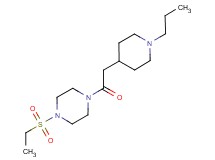 1-(ethylsulfonyl)-4-[(1-propylpiperidin-4-yl)acetyl]piperazine