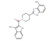 4-methyl-2-{1-[(3-methyl-1H-indol-2-yl)carbonyl]-4-piperidinyl}-1H-benzimidazole