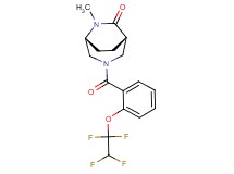 (1S*,5R*)-6-methyl-3-[2-(1,1,2,2-tetrafluoroethoxy)benzoyl]-3,6-diazabicyclo[3.2.2]nonan-7-one
