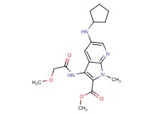 methyl 5-(cyclopentylamino)-3-[(methoxyacetyl)amino]-1-methyl-1H-pyrrolo[2,3-b]pyridine-2-carboxylate
