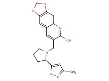 7-{[2-(3-methyl-5-isoxazolyl)-1-pyrrolidinyl]methyl}[1,3]dioxolo[4,5-g]quinolin-6-ol