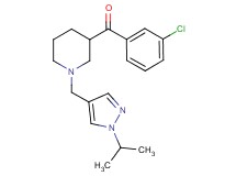 (3-chlorophenyl){1-[(1-isopropyl-1H-pyrazol-4-yl)methyl]-3-piperidinyl}methanone