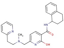 2-hydroxy-6-({methyl[2-(2-pyridinyl)ethyl]amino}methyl)-N-(1,2,3,4-tetrahydro-1-naphthalenyl)nicotinamide