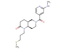 (4aS*,8aR*)-6-[2-(methylamino)isonicotinoyl]-1-[3-(methylthio)propyl]octahydro-1,6-naphthyridin-2(1H)-one